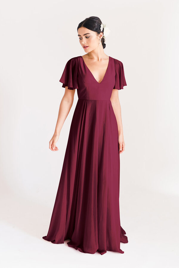 Phoebe Bridesmaid Dress by TH&TH - Roseberry Red Phoebe Bridesmaid Dress by TH&TH - Roseberry Red