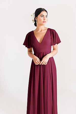 Phoebe Bridesmaid Dress by TH&TH - Roseberry Red
