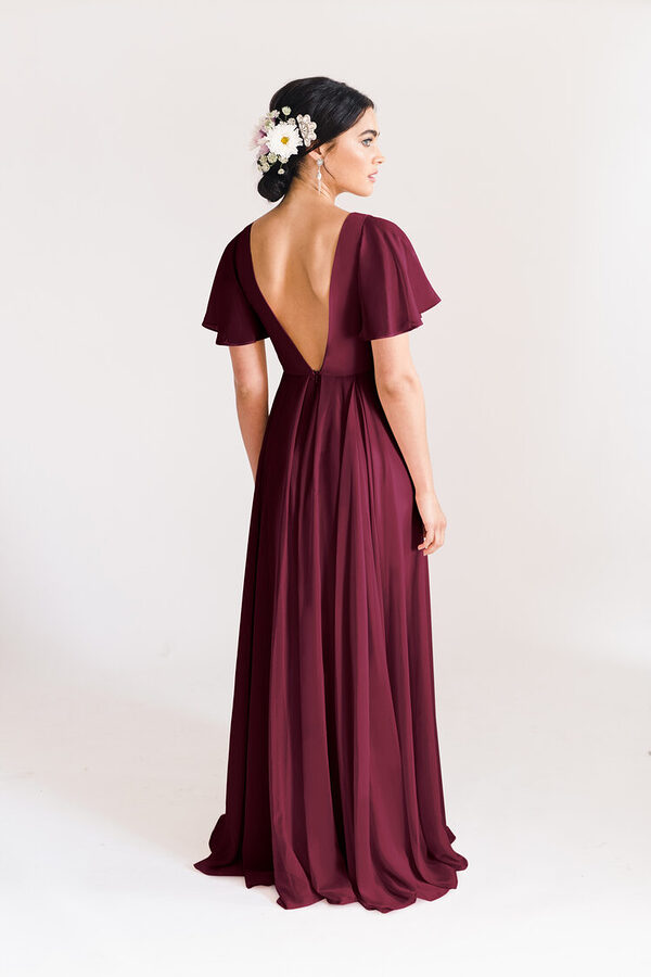 Phoebe Bridesmaid Dress by TH&TH - Roseberry Red Phoebe Bridesmaid Dress by TH&TH - Roseberry Red