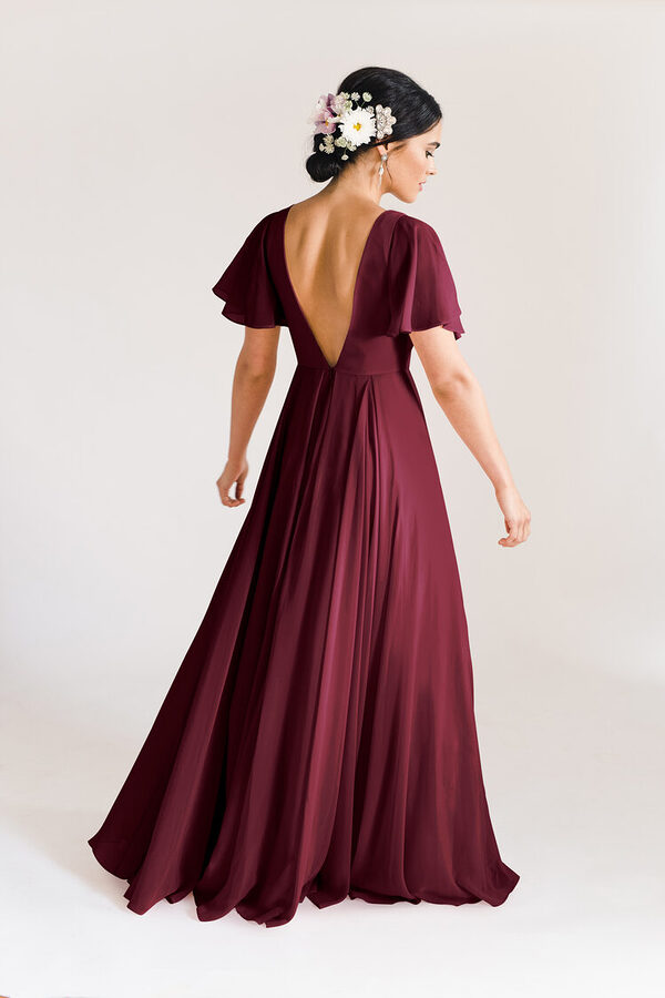 Phoebe Bridesmaid Dress by TH&TH - Roseberry Red Phoebe Bridesmaid Dress by TH&TH - Roseberry Red