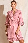 Ava Storm Matte Feather Lace Bridesmaid Robe - AvaBridesmaidsRobesDesertRose9