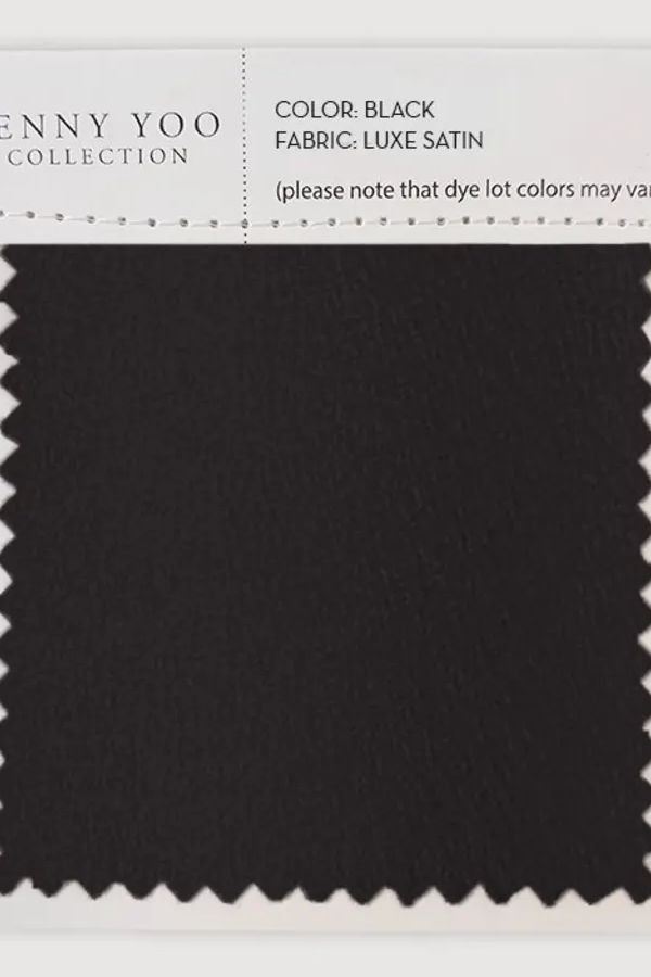 Jenny Yoo Luxe Satin Swatch - Black Jenny Yoo Luxe Satin Swatch - Black