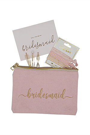 Help Me Tie The Knot Bridesmaid Proposal Gift in Blush Pink