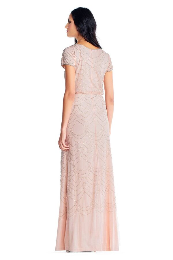 AP19191610BlushBack Try Before You Buy Evelyn Bridesmaid Dress by Adrianna Papell - AP19191610BlushBack