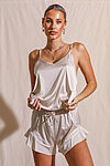 Madison Champagne Satin Cami Bridesmaid Pyjamas