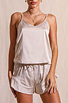 Madison Champagne Satin Cami Bridesmaid Pyjamas