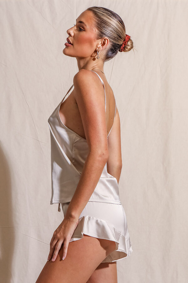 Madison Champagne Satin Cami Bridesmaid Pyjamas3 Madison Champagne Satin Cami Bridesmaid Pyjamas
