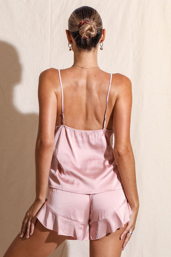 Madison DustyRoseSatin Cami Bridesmaid Pyjamas3 MadisonBridesmaidPJsDustyRose