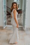 Alexandria Sequin Bridesmaid Dress by Tania Olsen - Silver
