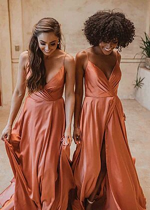 Suva Bridesmaid Dress by Tania Olsen - Terracotta Orange