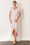 Zara Cocktail Light Blush Pink Bridesmaid Dress with Sleeves