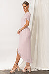 Zara Cocktail Light Blush Pink Bridesmaid Dress with Sleeves