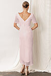 Zara Cocktail Light Blush Pink Bridesmaid Dress with Sleeves