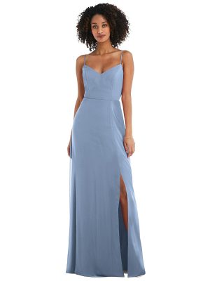 Ashleigh Cloudy Blue Bridesmaids Dress by Dessy
