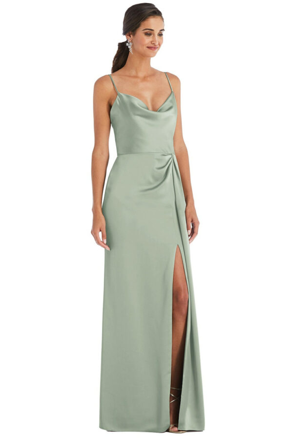 Brooklyne Willow Green Bridesmaids Dress by Dessy