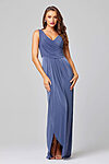 Dusty blue bridesmaid dress