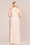 Gatsby Beaded Blush Pink Plus Size Bridesmaid Dress By Adrianna Papell