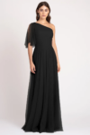 Mallory Bridesmaids Dress in Onyx Black