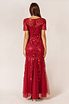 Amelia Burgundy Red Bridesmaid Dress Tulle Sequin