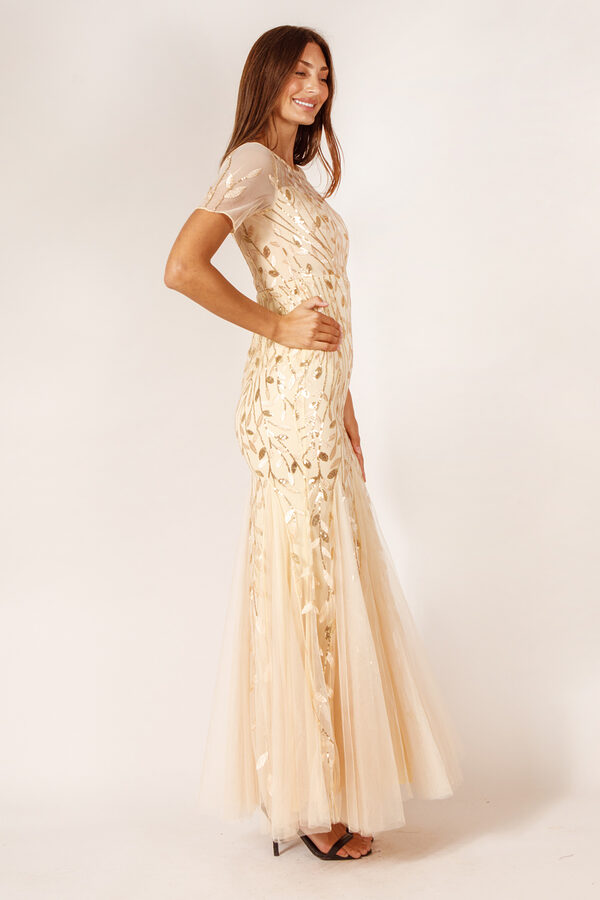 AmeliaBridesmaidDressChampagneGoldTulle3 Amelia Champagne Gold Bridesmaid Dress by Dressology - AmeliaBridesmaidDressChampagneGoldTulle3