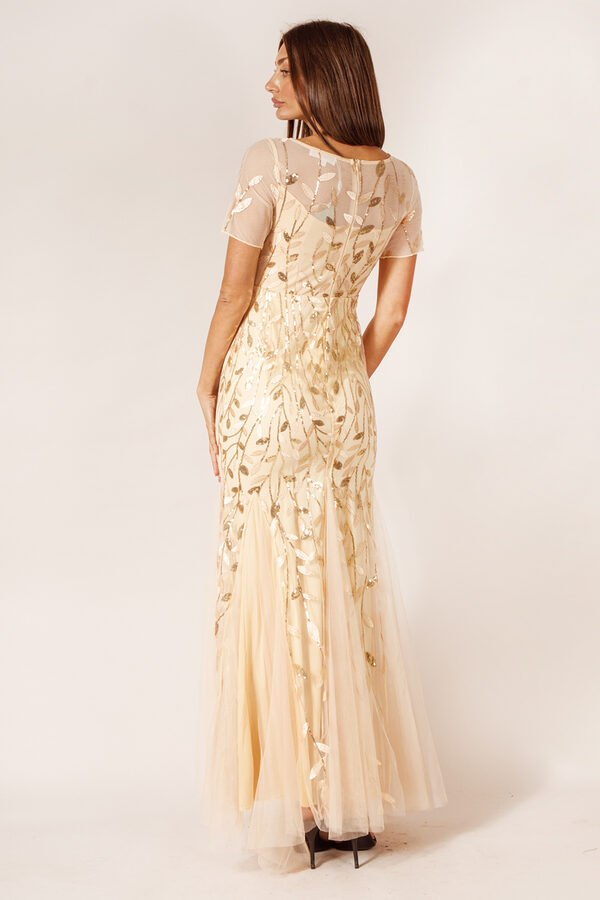 AmeliaBridesmaidDressChampagneGoldTulle4 Amelia Champagne Gold Bridesmaid Dress by Dressology - AmeliaBridesmaidDressChampagneGoldTulle4