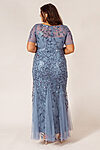 Amelia Dusty Blue Bridesmaid Dress Tulle Sequin