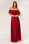 Ivy Burgundy Bridesmaid Dress by Dressology - IvyBridesmaidDressBurgundyRedChiffon2