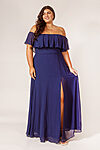 Ivy Navy Bridesmaid Dress by Dressology - IvyBridesmaidDressNavyBlueChiffonCurvyPlusSize