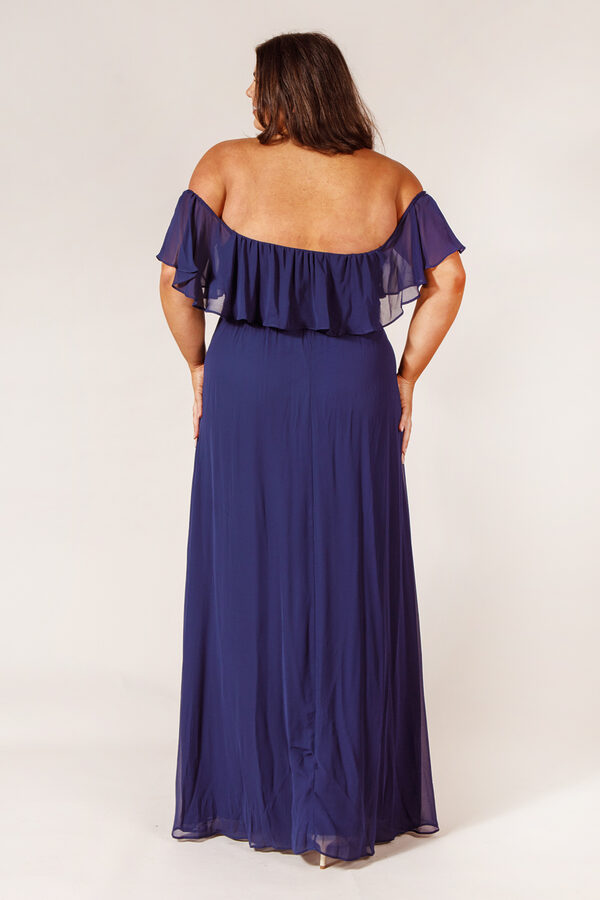 IvyBridesmaidDressNavyBlueChiffonCurvyPlusSize4 Ivy Navy Bridesmaid Dress by Dressology - IvyBridesmaidDressNavyBlueChiffonCurvyPlusSize4
