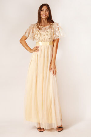 Champagne Gold Bridesmaid Dress