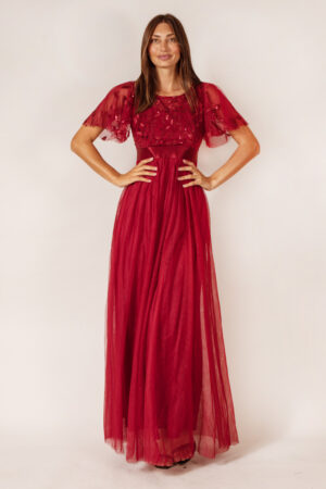 Olivia Red Bridesmaid Dress by Dressology