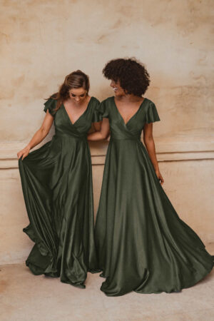 Auckland Bridesmaid Dress by Tania Olsen - Olive Green