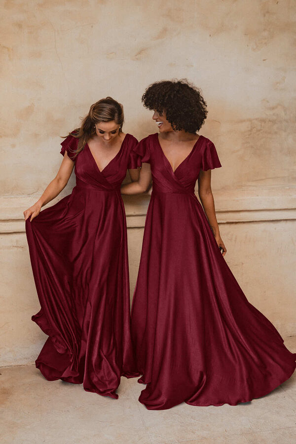 Auckland Bridesmaid Dress by Tania Olsen - Wine Red Auckland Bridesmaid Dress by Tania Olsen - Wine Red