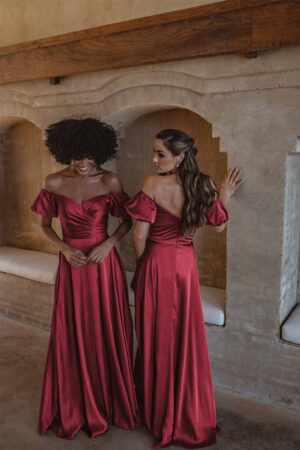 Lagos Bridesmaid Dress by Tania Olsen - Wine Red