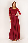 Zoey Burgundy Bridesmaid Dress by Dressology - ZoeyLongSleeveBridesmaidDressBurgundyRed2
