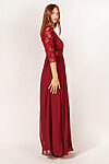 ZoeyLongSleeveBridesmaidDressBurgundyRedPlusSizeLaceAustraliaUnder200
