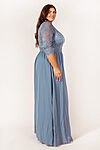 Zoey Dusty Blue Bridesmaid Dress by Dressology - ZoeyLongSleeveBridesmaidDressDustyBluePlusSize3