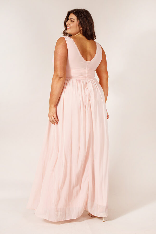 LanaBridesmaidDresBlushPinkCurvyPlusSize4 Lana Bridesmaids Dress Pink Australian Curvy Plus Size