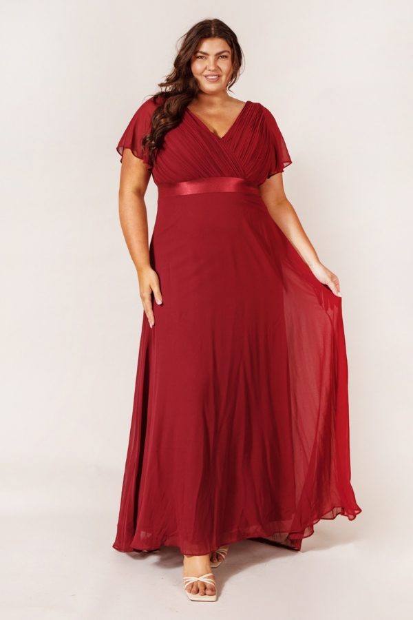 Burgundy Bridesmaid Dresses Plus Size Burgundy Gown Strapless