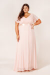 Blush Pink Cheap Bridesmaid Dresses Australia Plus Size