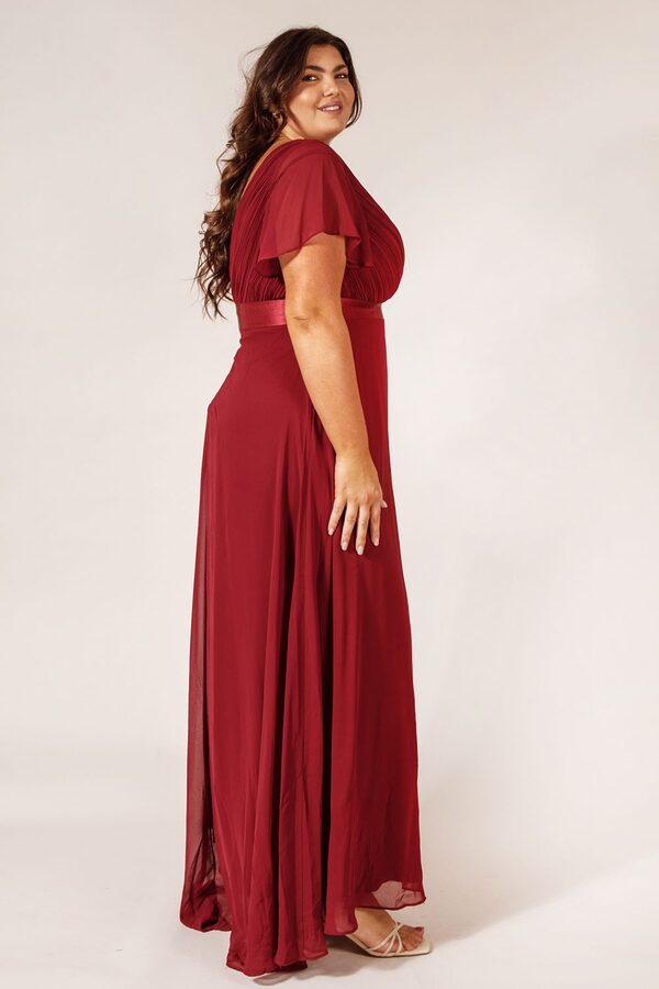SavannahBurgundyRedPlusSizeBridesmaidDresses Burgundy Cheap Plus Size Bridesmaid Dresses Australia