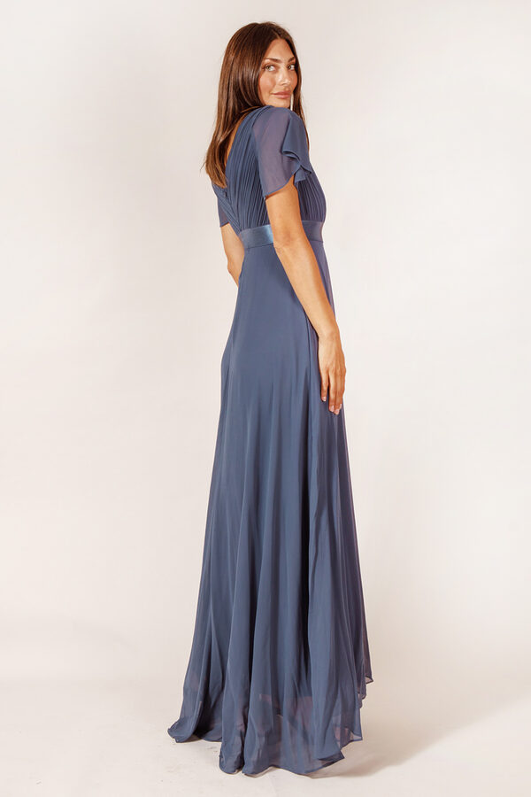 SavannahDustyBlueBridesmaidDressesAustralia3 Dusty blue Cheap Bridesmaid Dresses Australia Ready To Ship