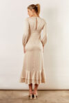 Blakely Long Sleeve Satin Boho Bridesmaid Dress by Talia Sarah in Champagne Australian Under 300 Curvy Plus Size