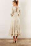 Blakely Long Sleeve Satin Boho Bridesmaid Dress by Talia Sarah in Sage Green Australian Under 300 Curvy Plus Size