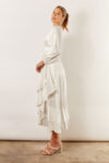 Blakely Long Sleeve Satin Boho Bridesmaid Dress by Talia Sarah in White Australian Under 300 Curvy Plus Size