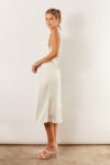 Harlow Cowl Satin Bridesmaid Dress by Talia Sarah in White Australian Under 300