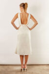 Harlow Cowl Satin Bridesmaid Dress by Talia Sarah in White Australian Under 300