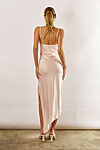 Kaia Satin Cowl Bridesmaid Dress Nude Pink Australia Under 200