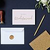 Will You Be My Bridesmaid Card in Blush Pink and Gold