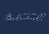 Will You Be My Bridesmaid Card in Navy Blue